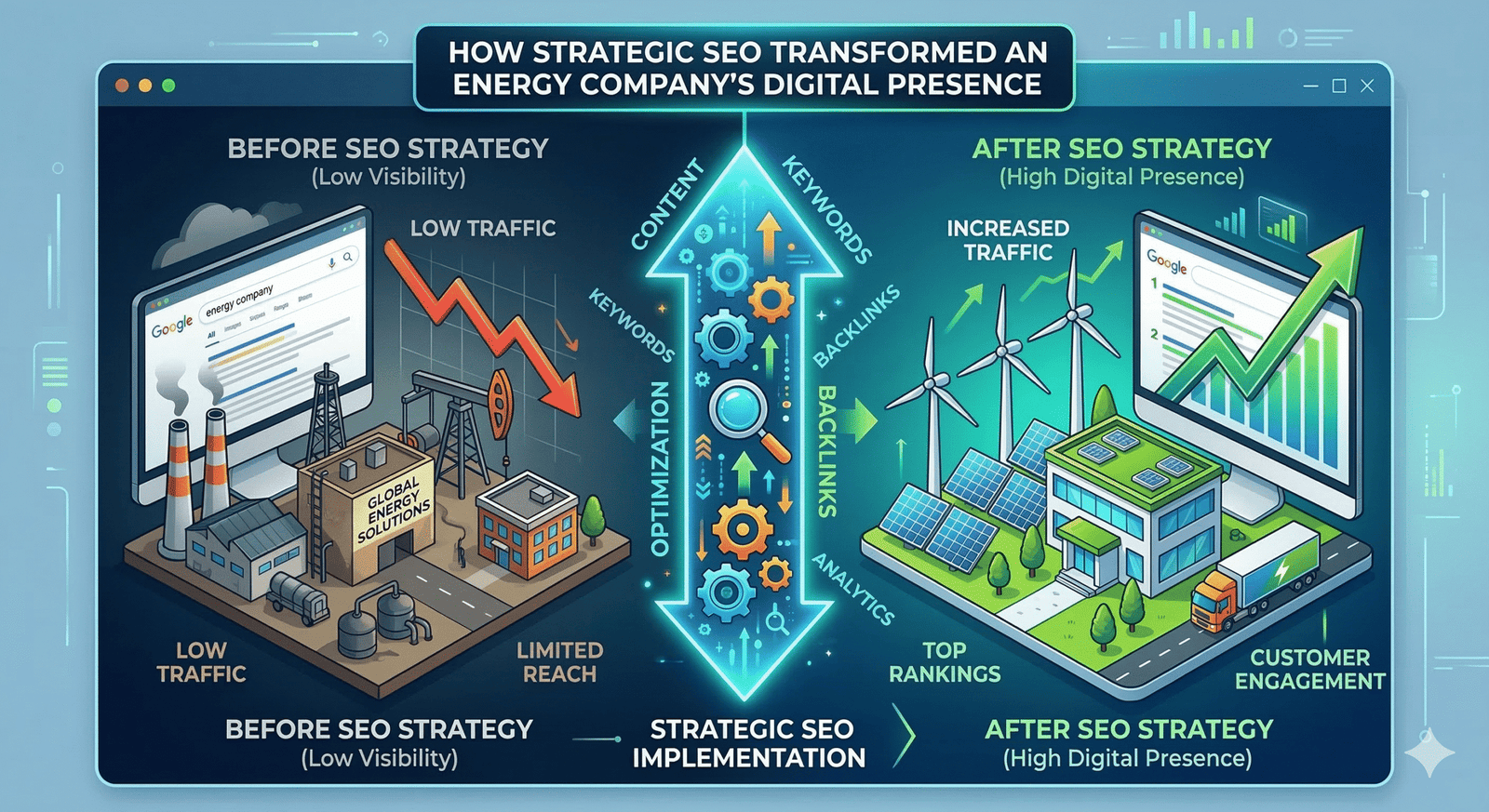 How Strategic SEO Transformed an Energy Company’s Digital Presence