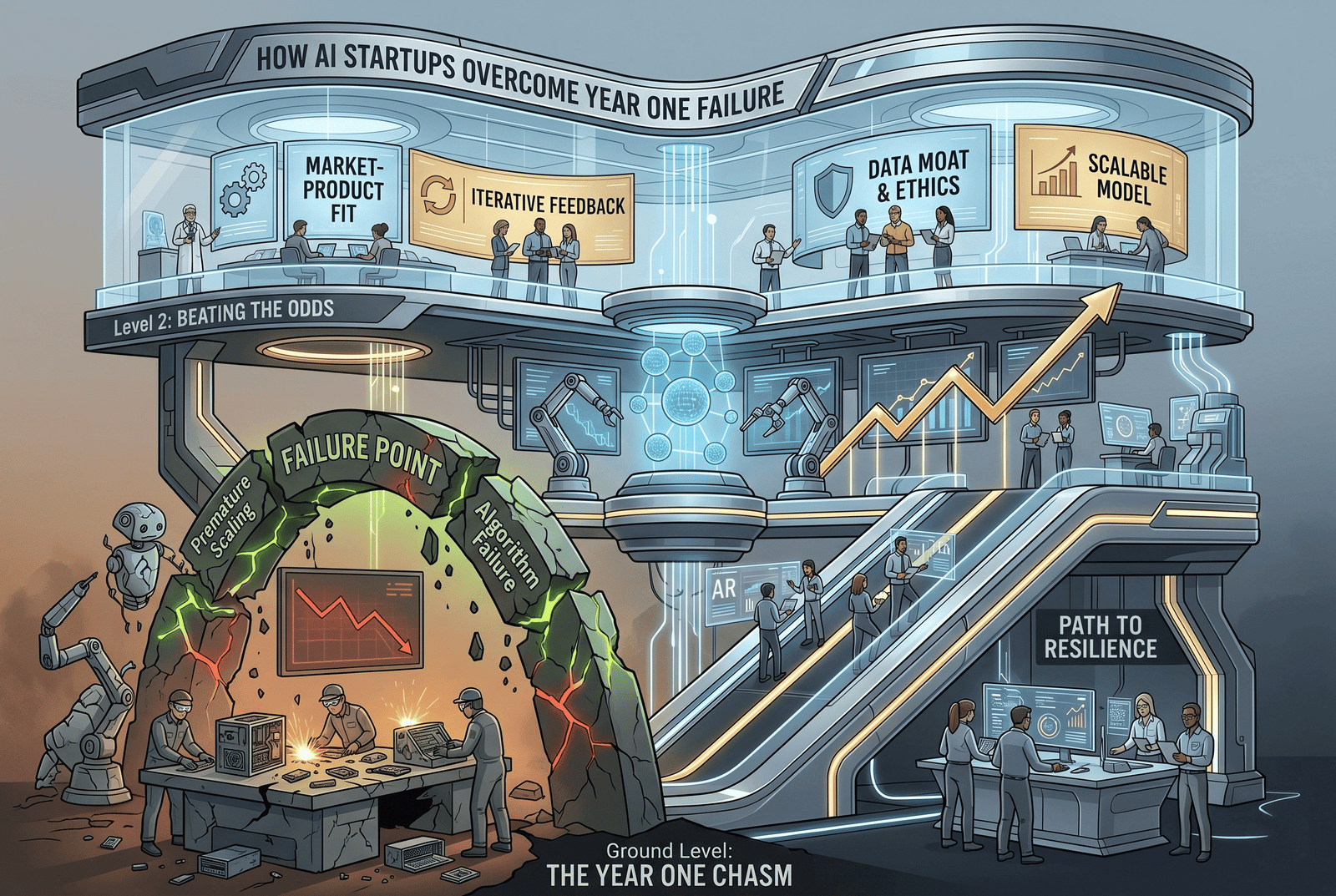 Why Most AI Startups Fail in Year One, and How to Beat the Odds