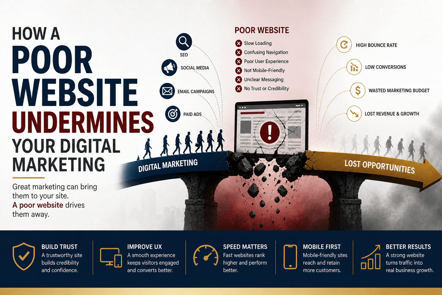 How a Poor Website Undermines Your Digital Marketing